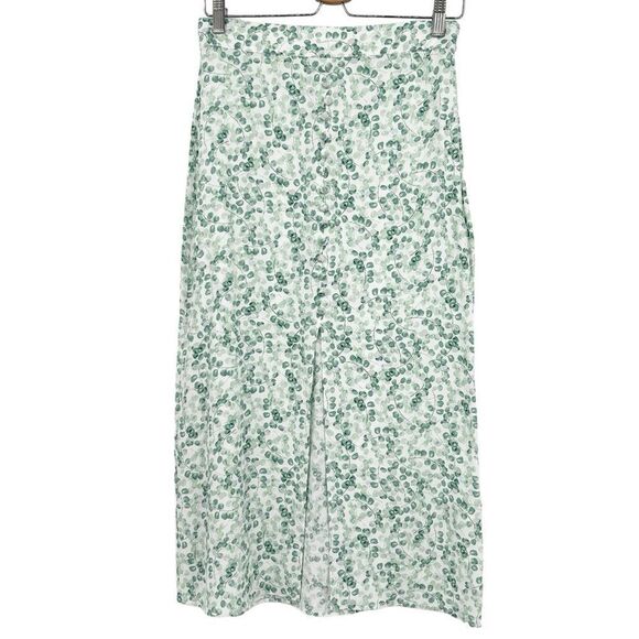 H&M Green Midi Pencil Skirt with Slit - Picture 1 of 3